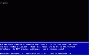 Advanced DOS Quiz