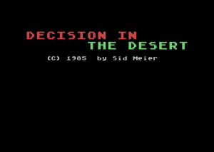 Decision in the Desert