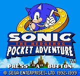 Sonic The Hedgehog Pocket Adventure