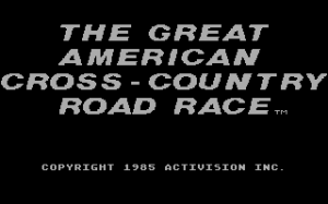 The Great American Cross-Country Road Race