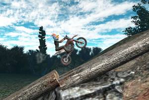 bike-trial-xtreme-forest-drifted