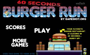 60 Second Burger Run Games